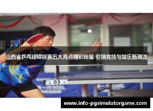 山西省乒乓球锦标赛五大亮点精彩纷呈 引领竞技与娱乐新潮流